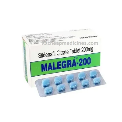 Malegra 200 mg Tablet | Buy Malegra 200mg Tablets | Price & Uses